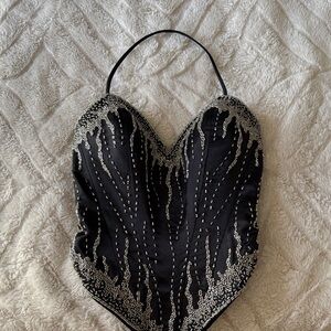Couture Gypsy Black and Silver Camisole